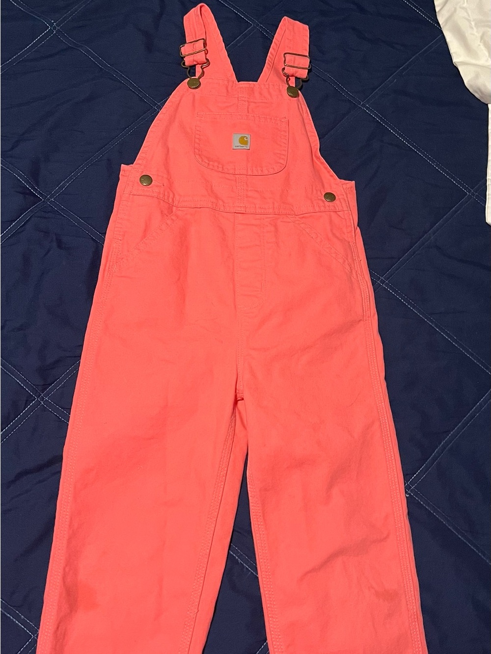 Carhartt Kids Coral Overalls with Front Pockets